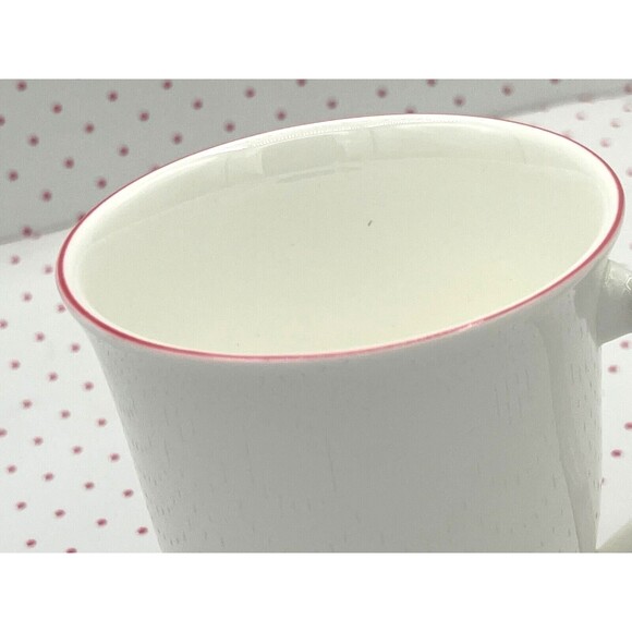 Twig New York Fine Bone‎ China Mugs Boutique Amelie Roseate Rim Set of Two NWB - Picture 12 of 16